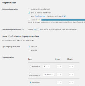 Sauvegarde de WordPress gratuit