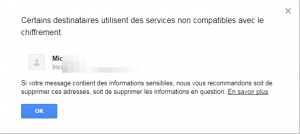 gmail chiffrement