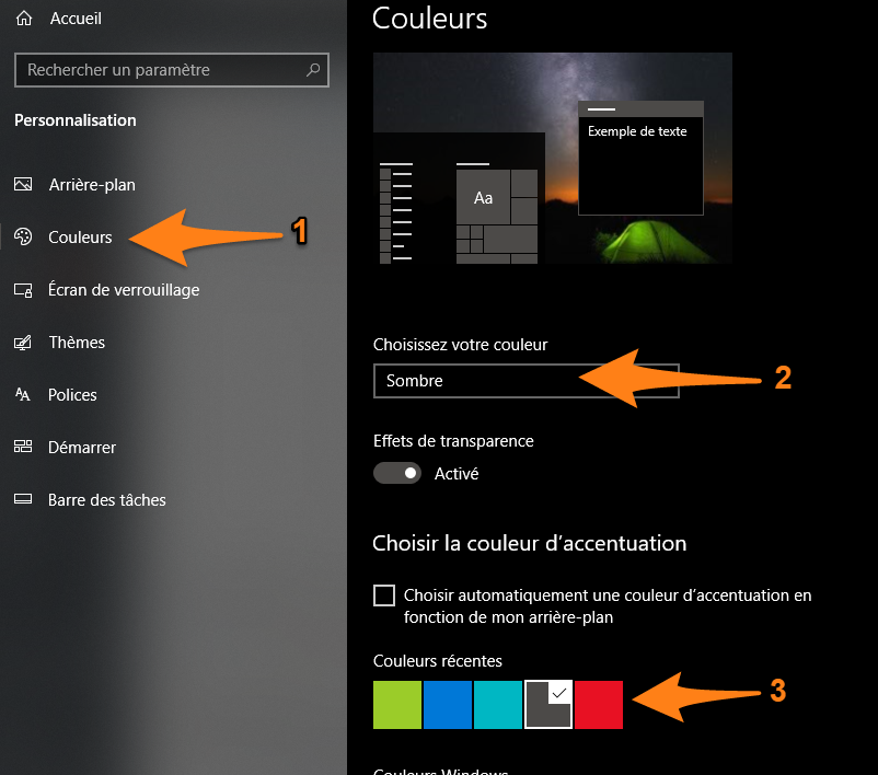 Windows 10 Activer Le Mode Sombre Dark Darvis Digital Gagnant