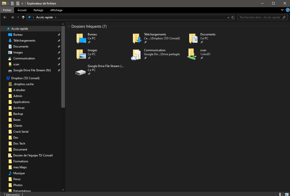 Windows 10 mode sombre